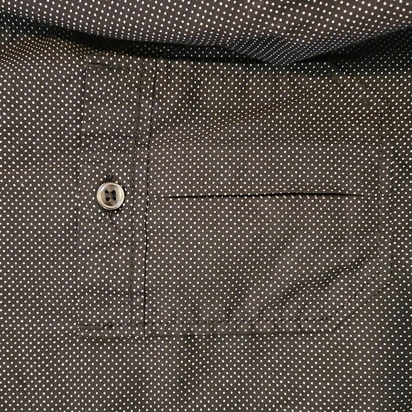 MICHAEL BRANDON BUTTON DOWN SHIRT MENS Medium LONG SLEEVE COLLARED polka dot - Picture 5 of 7